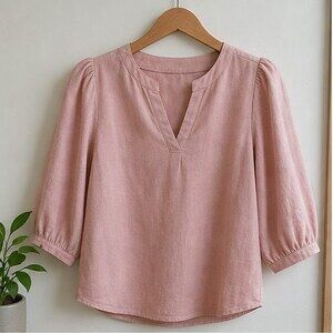 Blush Peplum Top